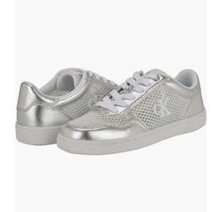 Calvin Klein Metallic Silver Sneakers